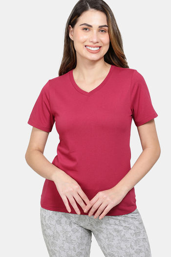 Buy Jockey Relaxed Top - Red Plum